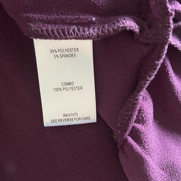 Taylor Deep Purple Dress Size 10 - Picture 6 of 6